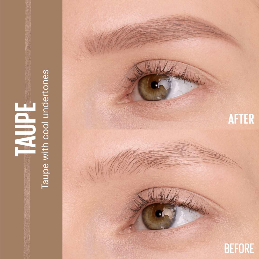 Maybelline precision tip close-up demonstrating 1.5mm hair-like strokes for definition
