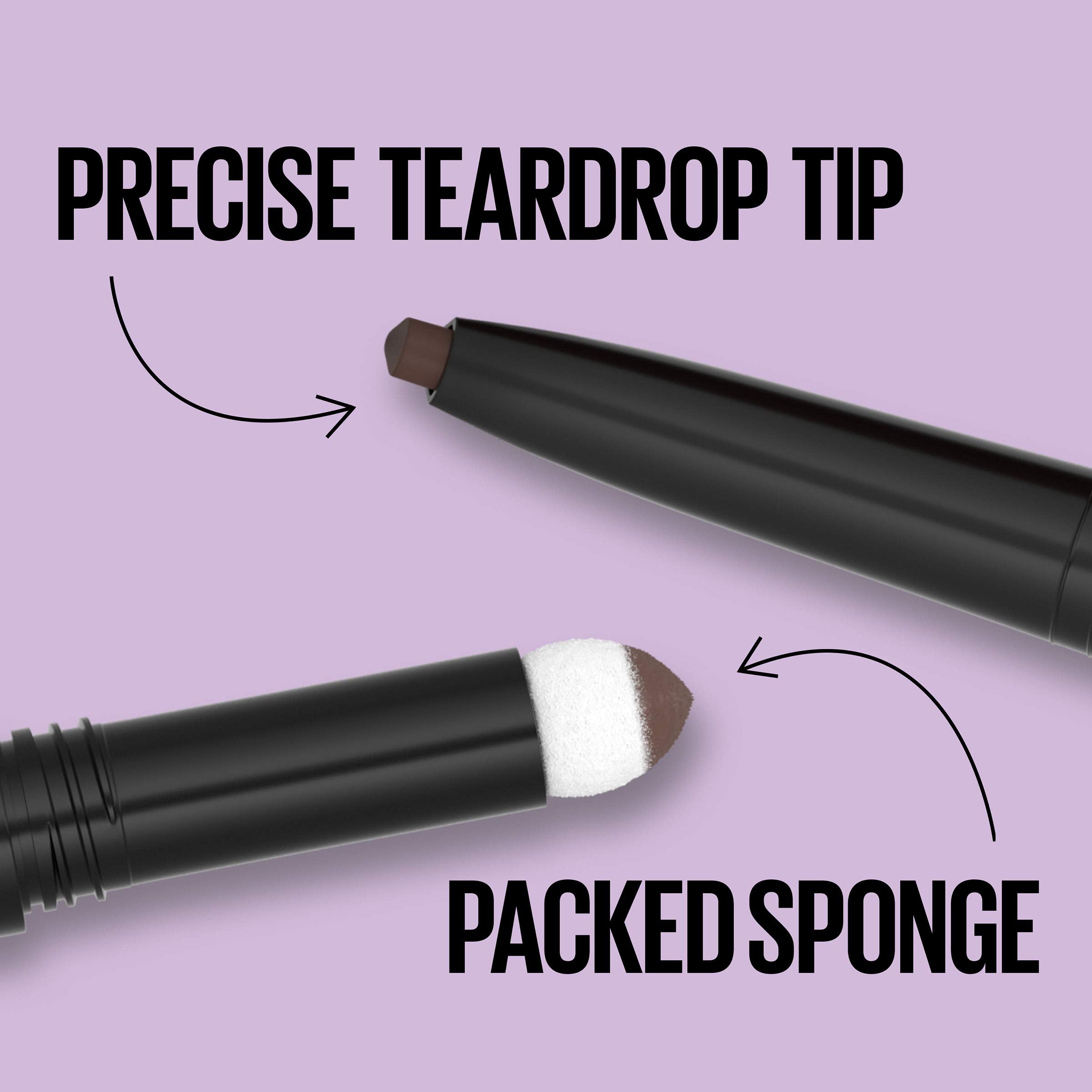 Maybelline express brow scale comparison with coin highlights travel size