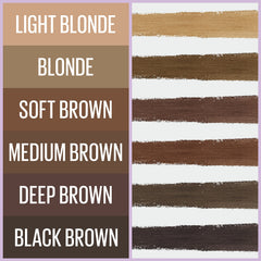 Maybelline medium brown swatch on skin illustrating color payoff and blendable finish