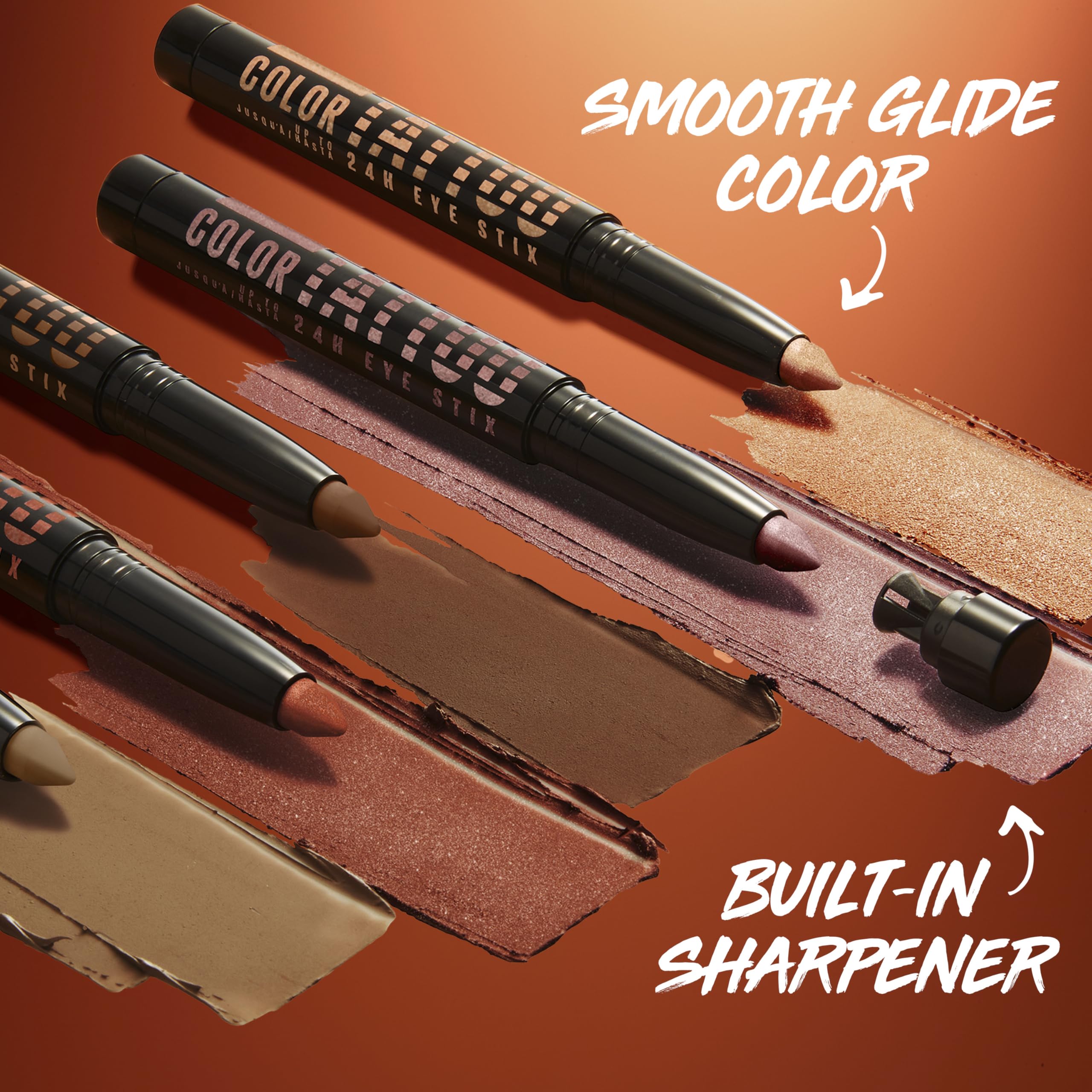 MAYBELLINE mauve shimmer applied on eyelid showing instant wearable color