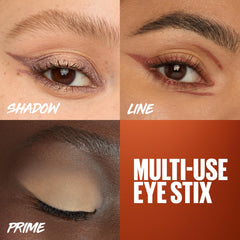 MAYBELLINE eye stix taupe swatch on arm showing color payoff and blendability