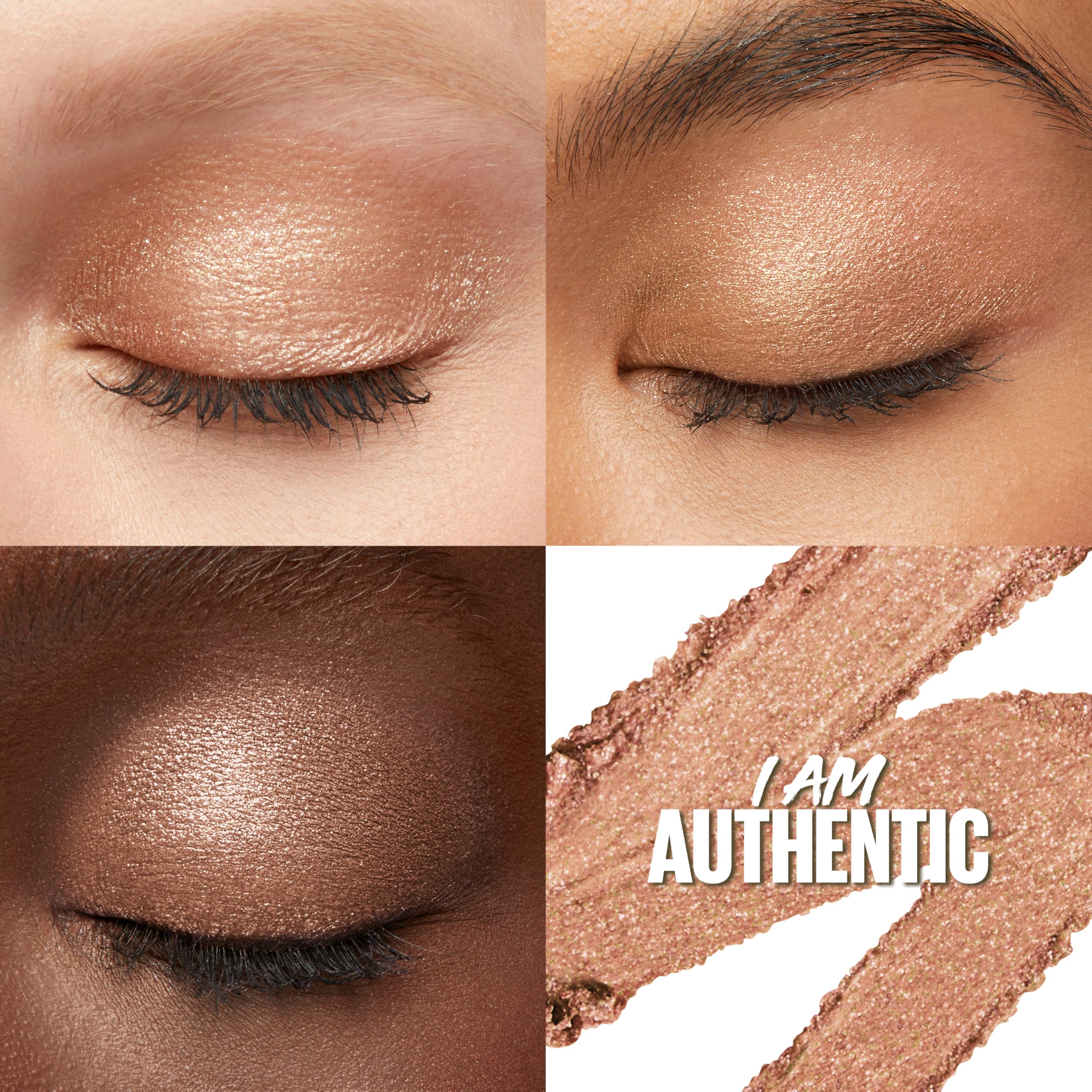 maybelline close-up tip texture showing creamy shimmer and smooth blend
