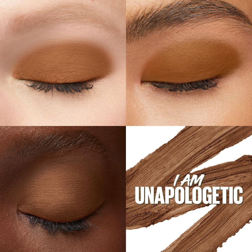MAYBELLINE closeup of twist‑up tip demonstrating creamy texture and precise application