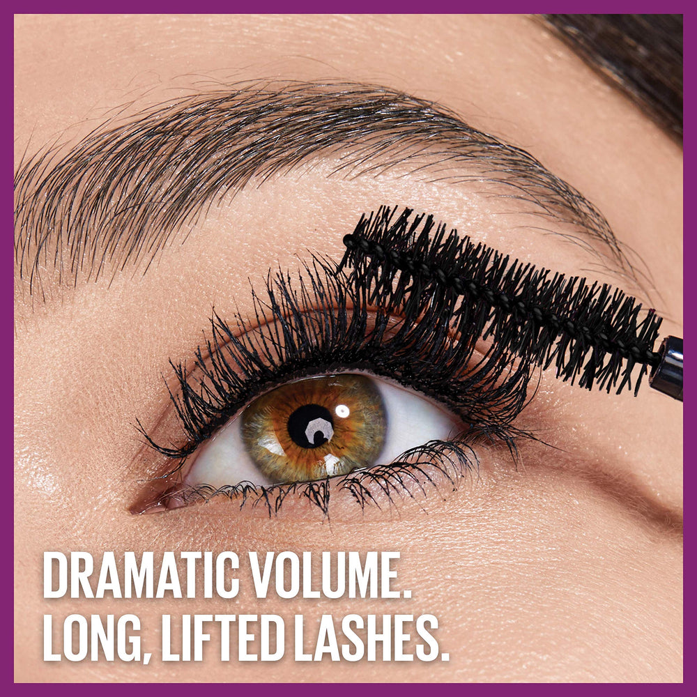 MAYBELLINE before and after lashes showing visible lift and volume
