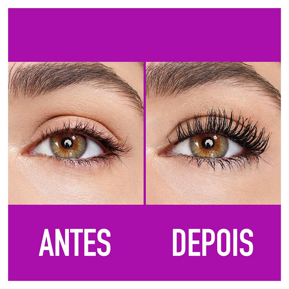 Maybelline Falsies before and after lashes demonstrating dramatic lift