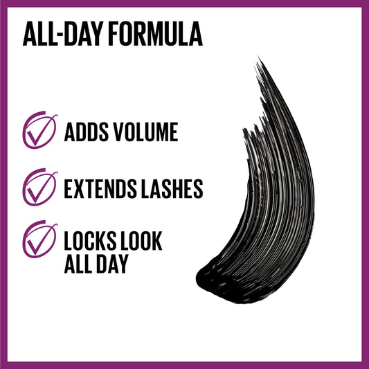 MAYBELLINE close-up of double-curved brush showing lift and separation benefit
