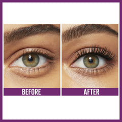 MAYBELLINE model wearing day look highlighting lifted, fuller lashes