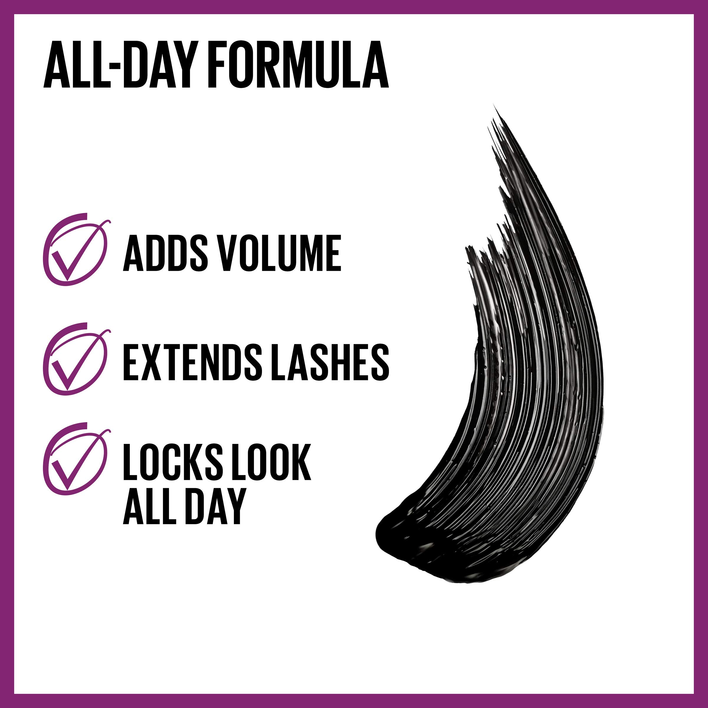 Maybelline fiber-rich formula texture close-up for fuller lashes