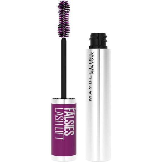 MAYBELLINE tube front view showing sleek packaging and Blackest Black benefit