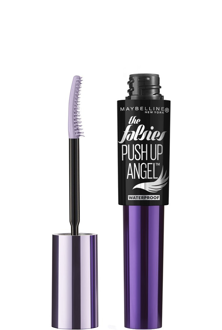 Maybelline front packaging showing very black tube and product benefits