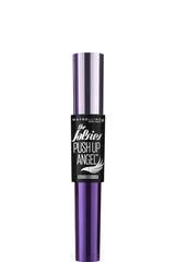 Maybelline wand closeup displaying push-up wing brush for lifted lashes