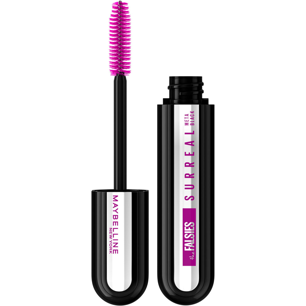 Maybelline front packaging showing product and benefits for dramatic lashes