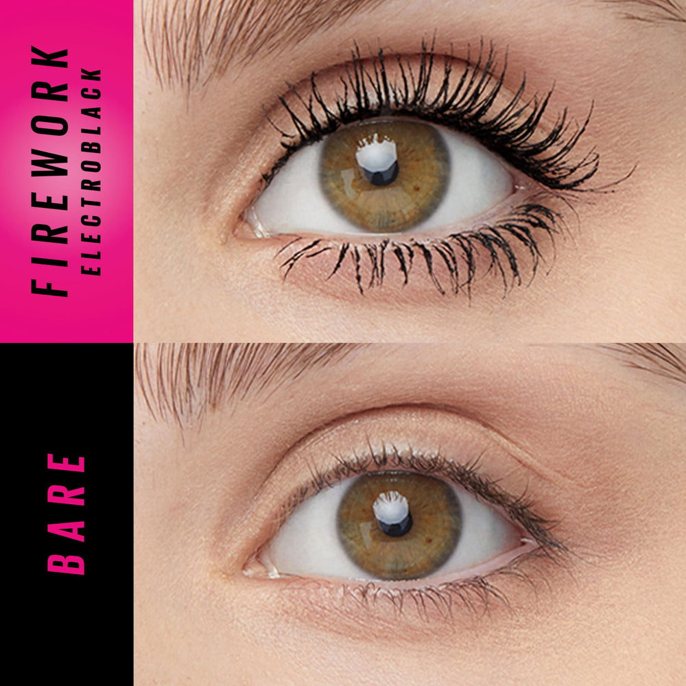Maybelline Firework wand closeup demonstrating Flex Spark brush for precise lift