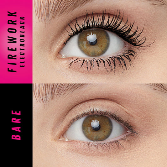 Maybelline Firework wand closeup demonstrating Flex Spark brush for precise lift