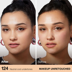 Maybelline being applied with sponge for smooth, even coverage benefit