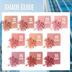 Maybelline fit me blush swatch on arm displays true-to-tone pink for natural flush