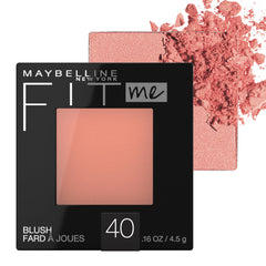 MAYBELLINE compact front view showing sleek packaging and peach shade for everyday use