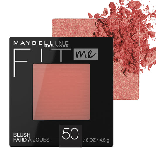 MAYBELLINE front packaging showing compact blush and shade label for quick selection