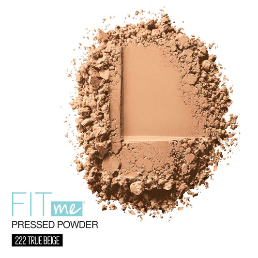 Maybelline compact open to reveal pressed powder pan in True Beige