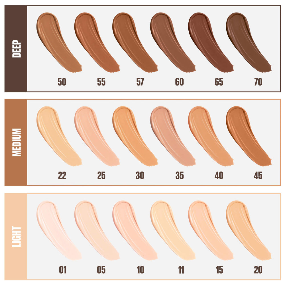 Maybelline Fit Me back label view showing tested formula and ingredient clarity