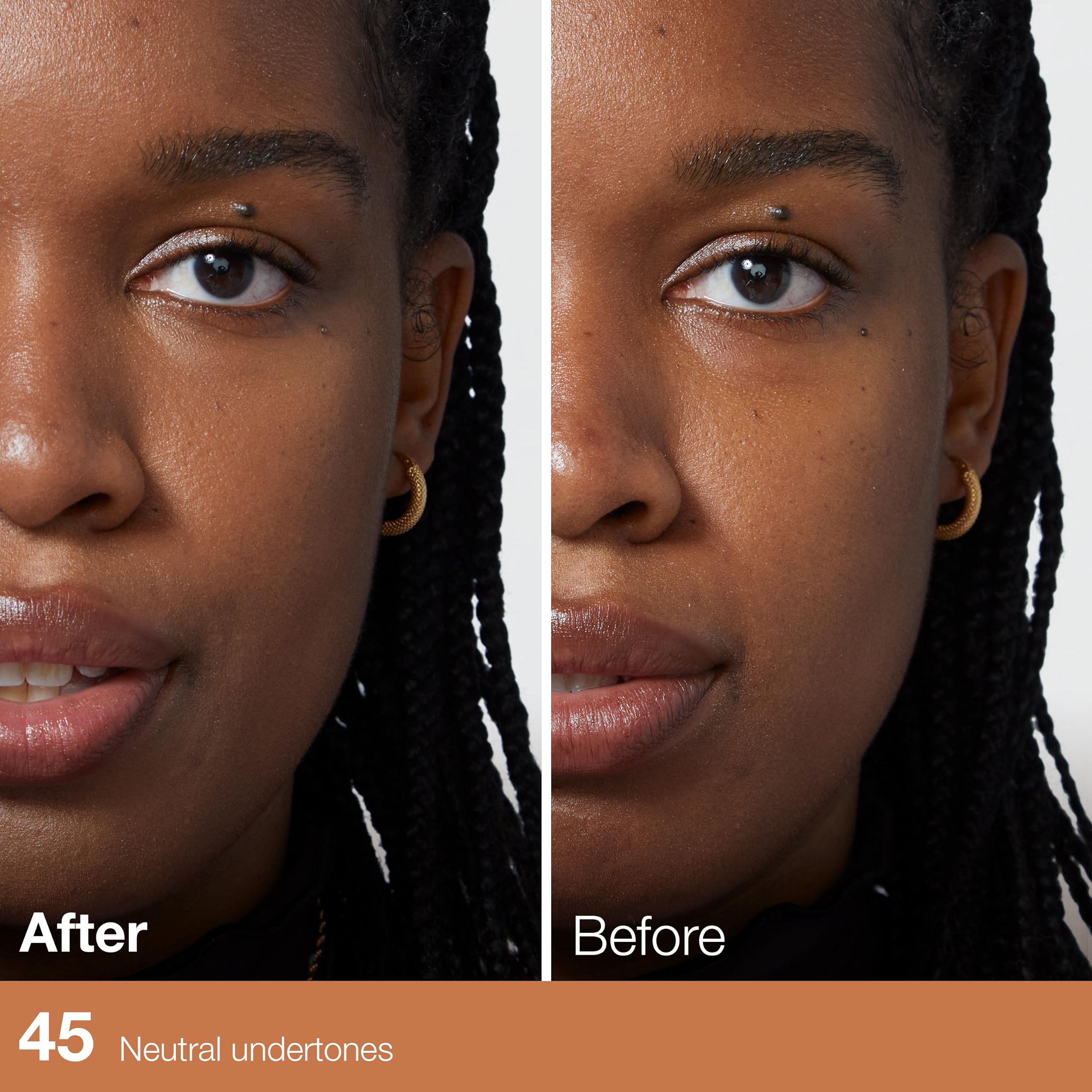 Maybelline Fit Me concealer texture swipe on skin showing blendable finish benefit
