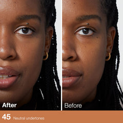 Maybelline Fit Me concealer texture swipe on skin showing blendable finish benefit
