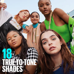 Maybelline Fit Me concealer among makeup items illustrating routine compatibility