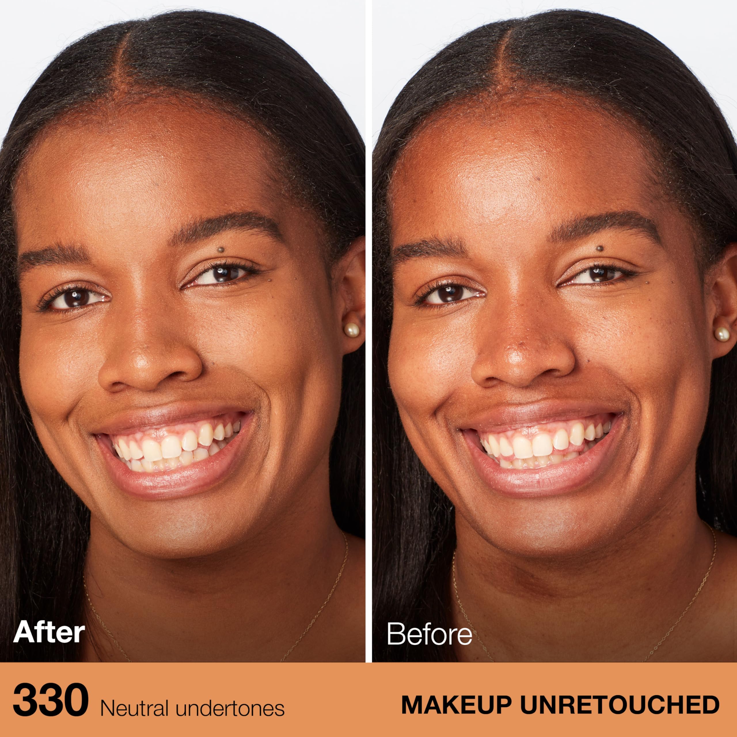 Maybelline Fit Me foundation applied with fingertips for seamless, natural blend