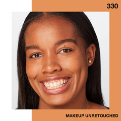 Maybelline Fit Me bottle on vanity suggesting hydrating glow and everyday use
