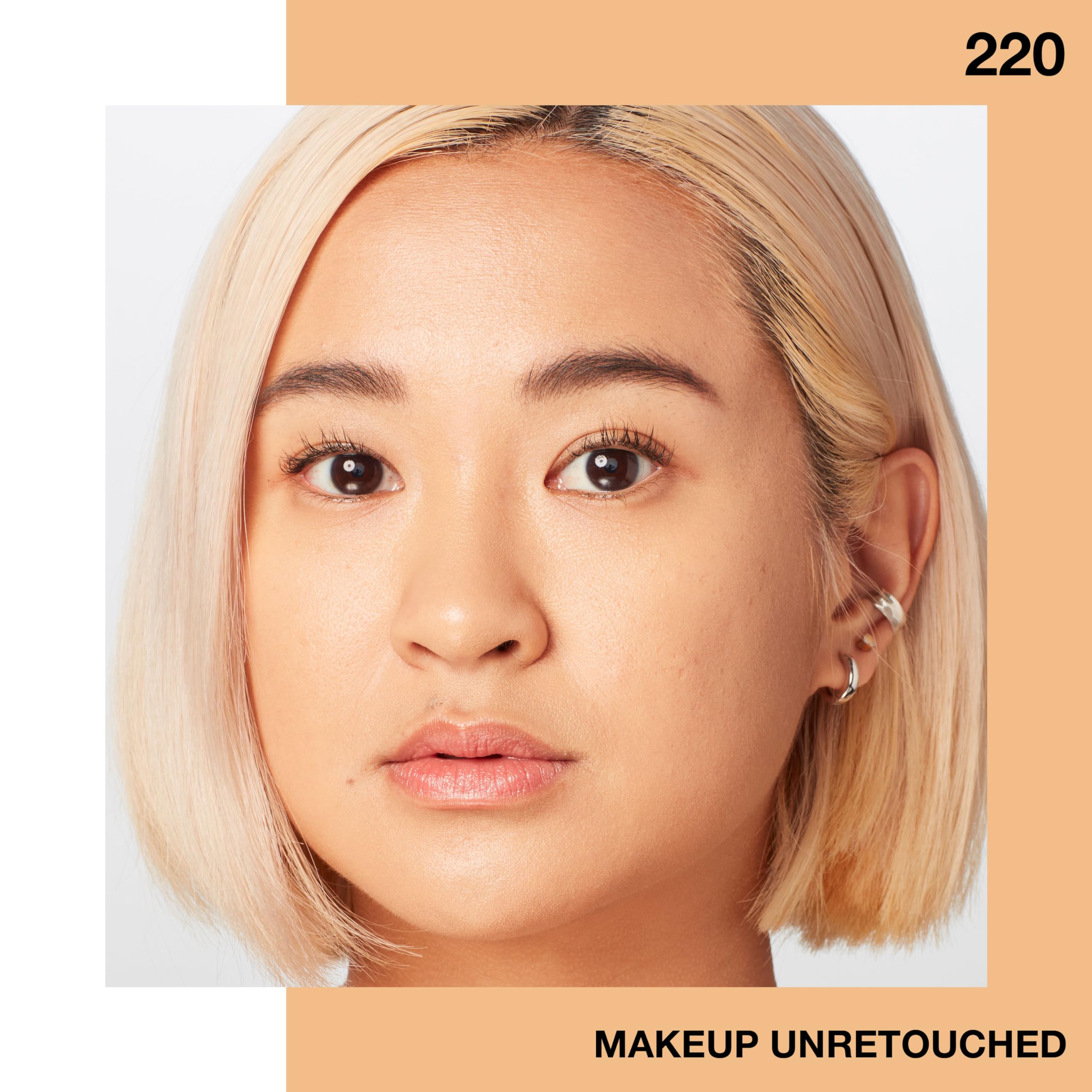 Maybelline foundation in makeup bag setting, conveys everyday skincare confidence