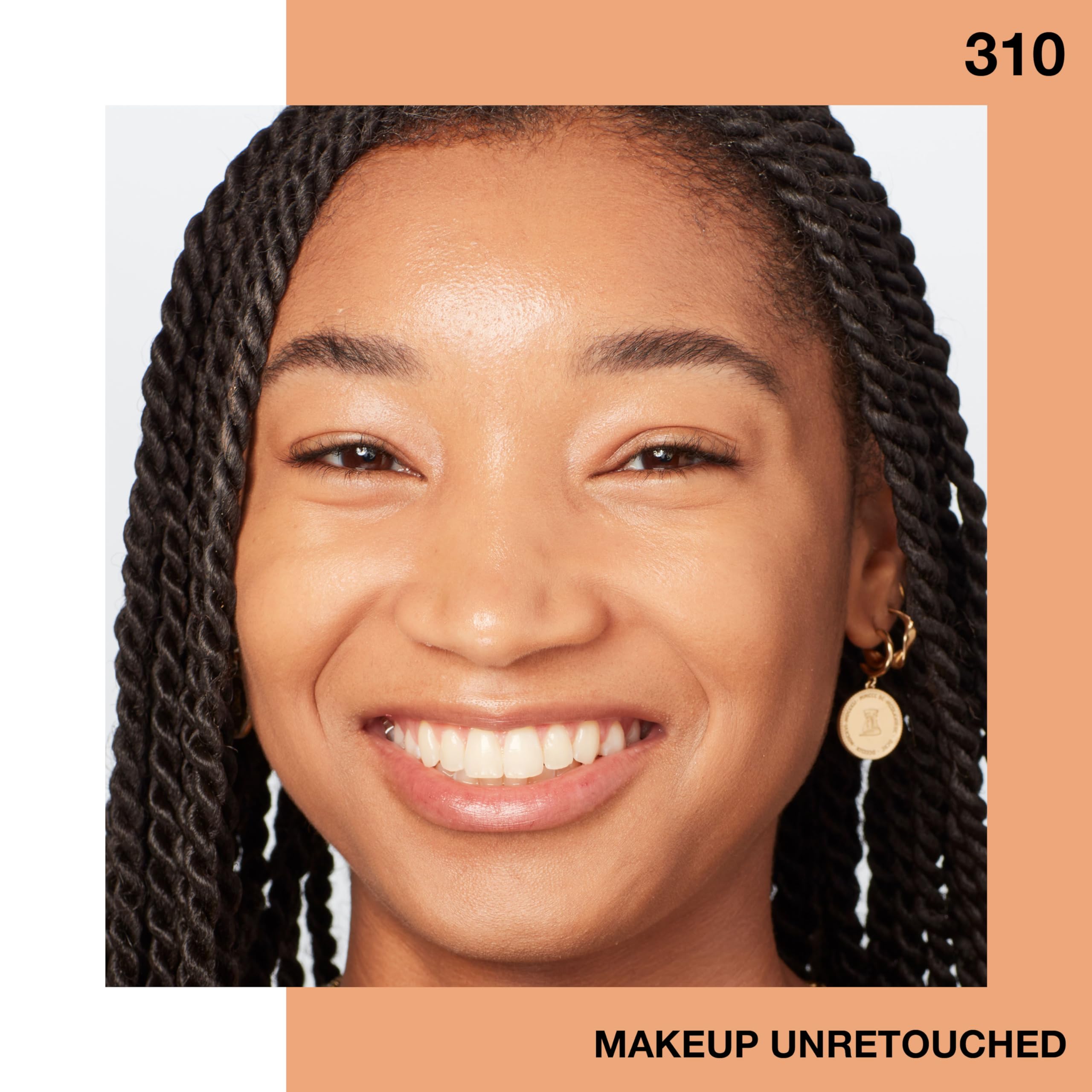 Maybelline Fit Me on vanity mirror lifestyle shot showing radiant, everyday wear