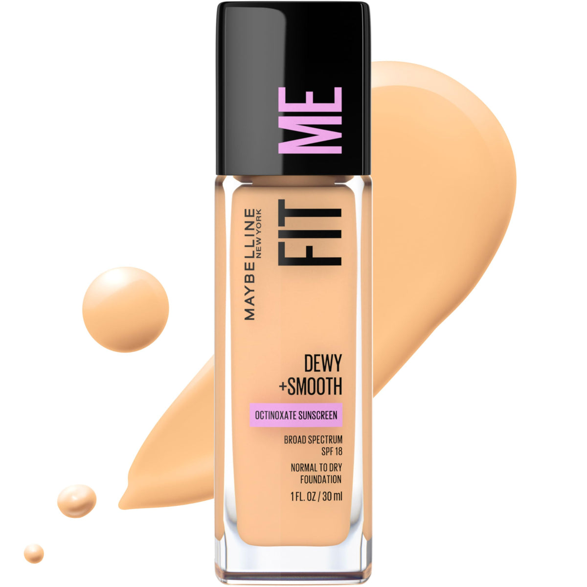 Maybelline front packaging showing product and shade, conveys trustworthy coverage