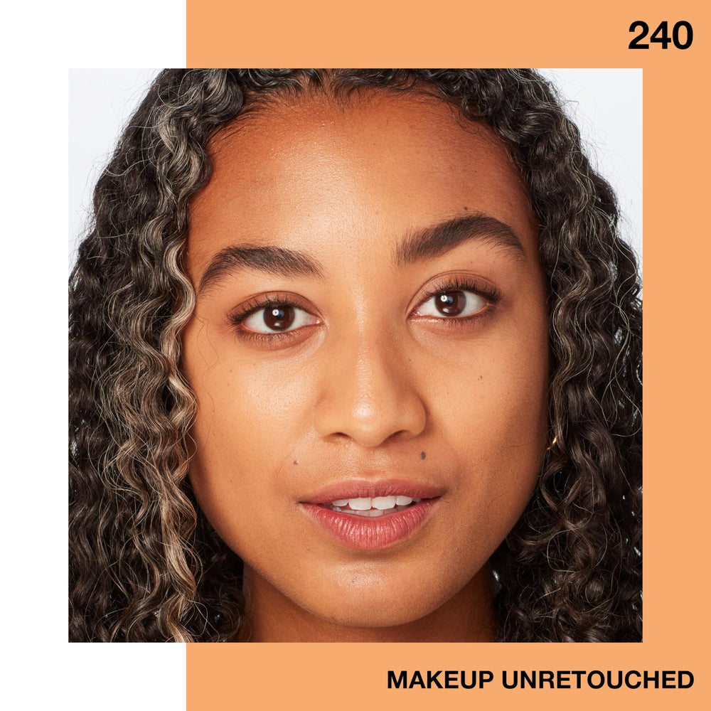 Maybelline arm swatches showing Golden Beige shade and match range