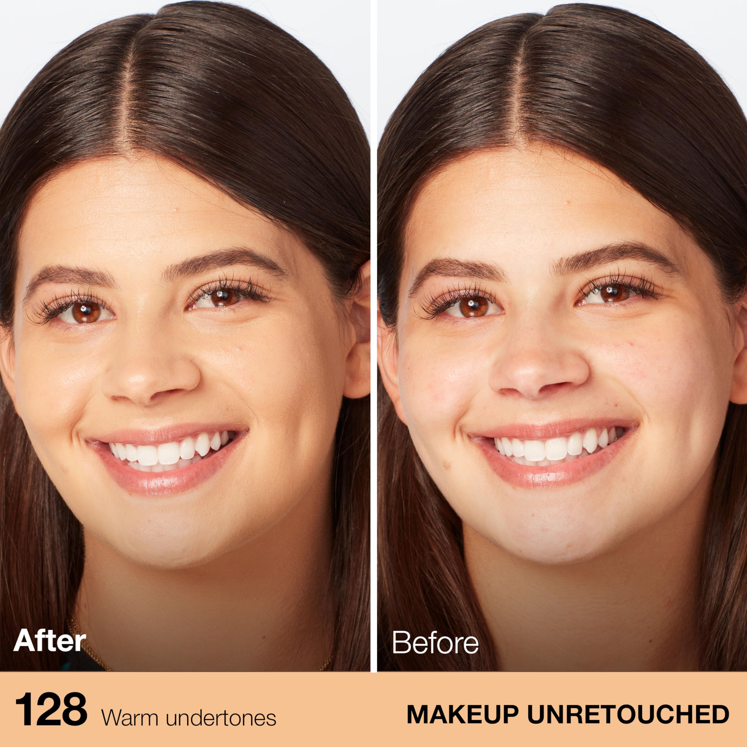 MAYBELLINE foundation texture on skin illustrating smooth, dewy coverage