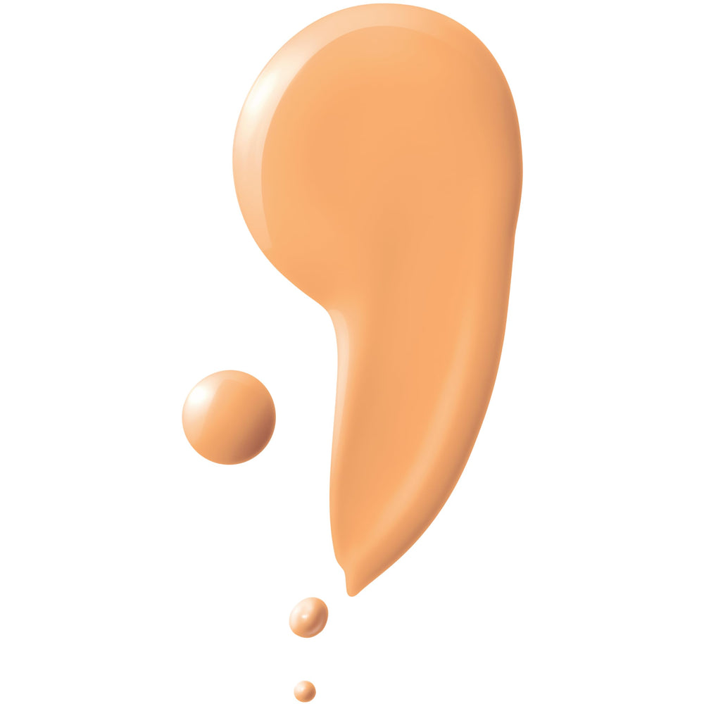 Maybelline applied with brush achieving seamless, dewy coverage