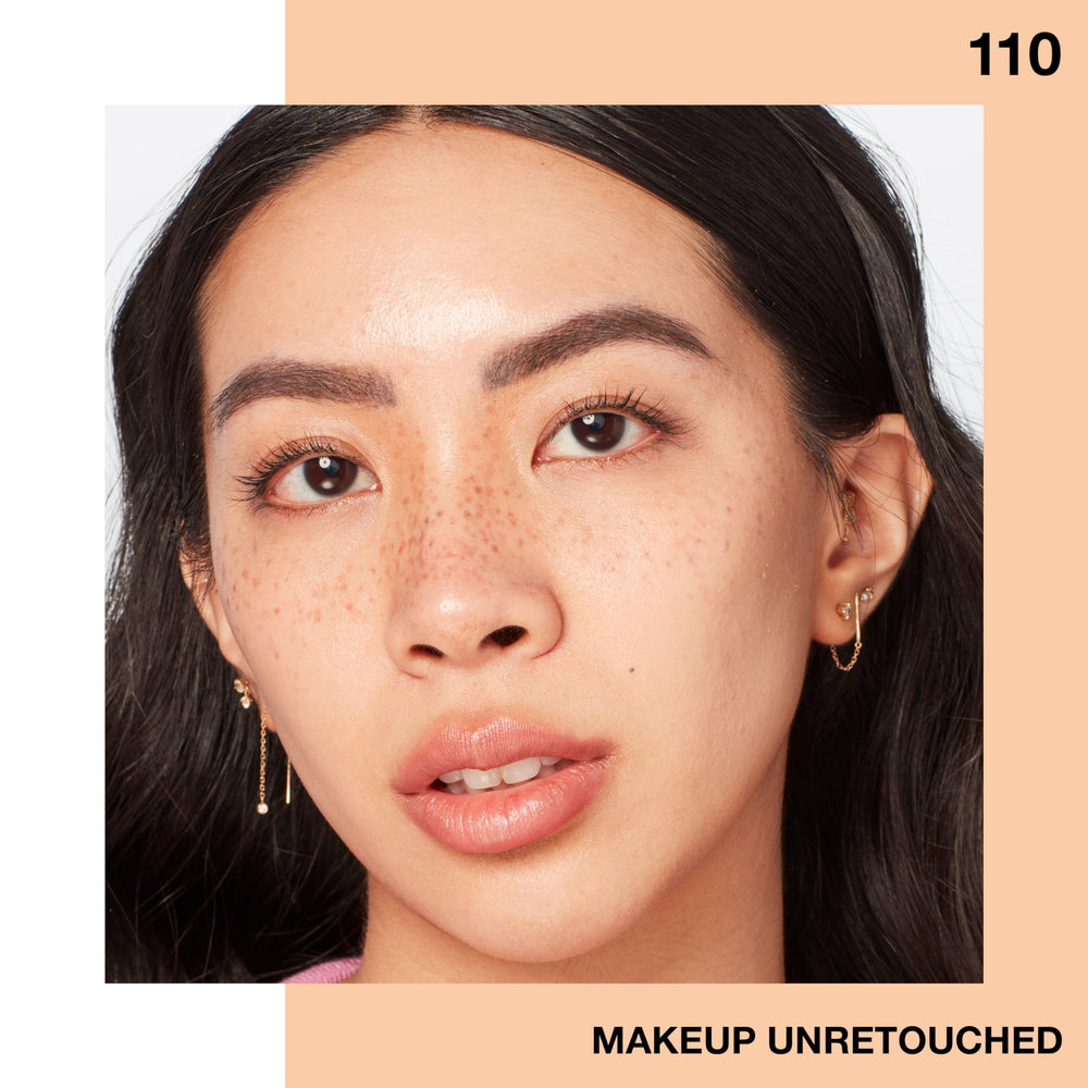 MAYBELLINE Fit Me worn on model in daylight showing fresh natural complexion