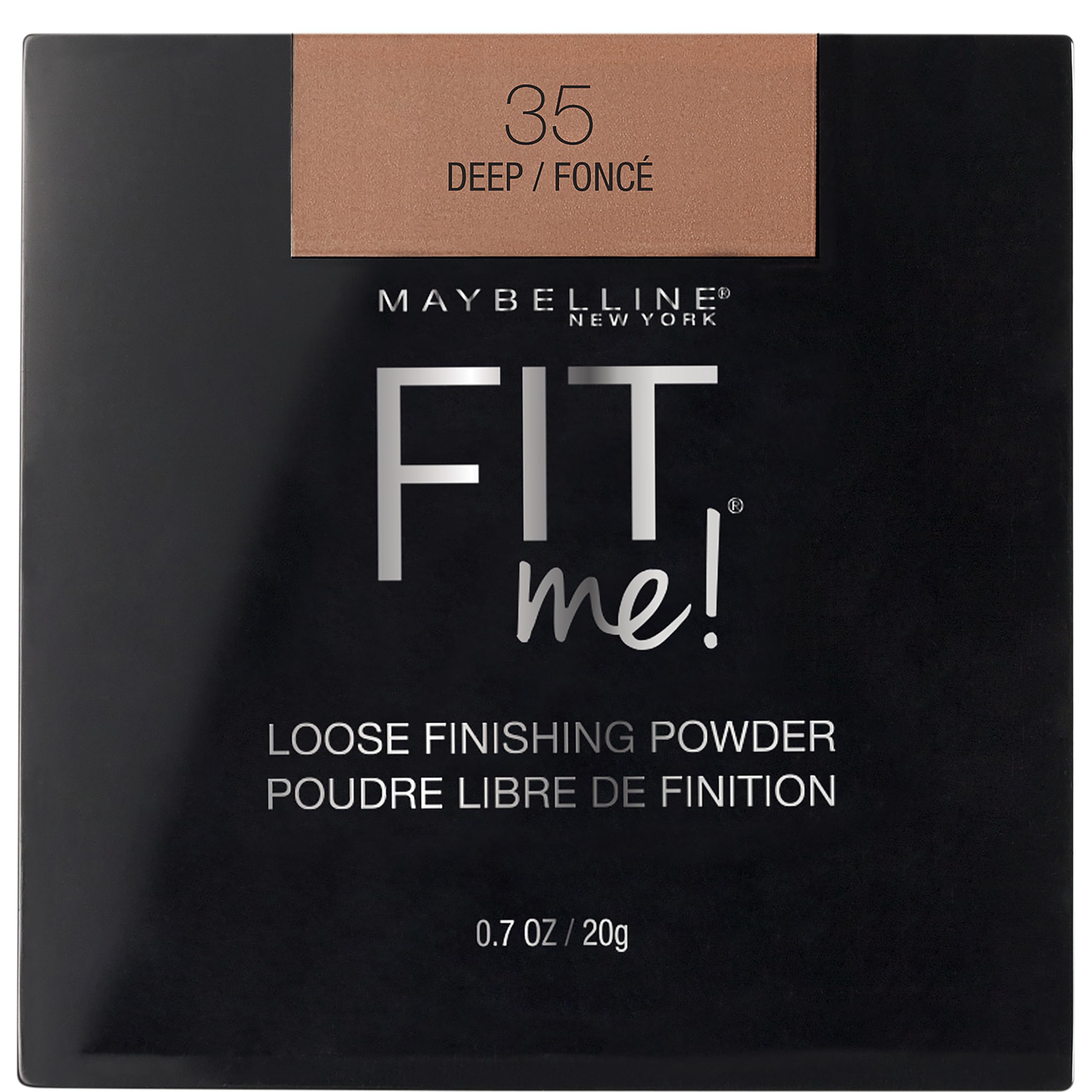 Maybelline jar front view showing Deep shade and compact design benefit: easy identification