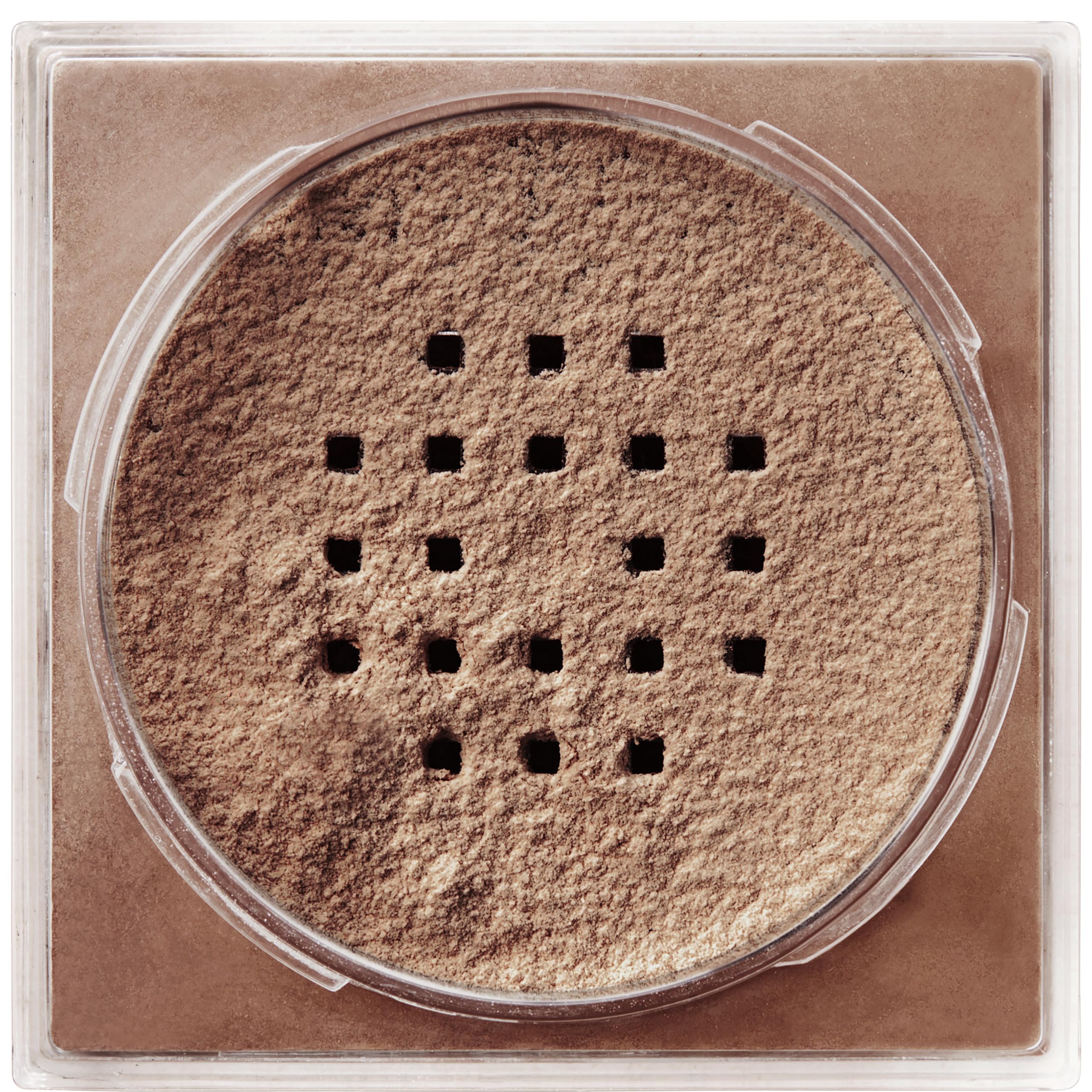 Maybelline powder held in hand to show size and quantity benefit: travel friendly