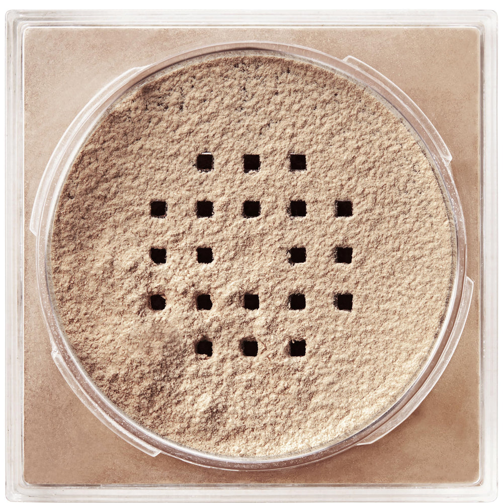 MAYBELLINE powder on vanity with brush in lifestyle scene benefit: everyday routine ready
