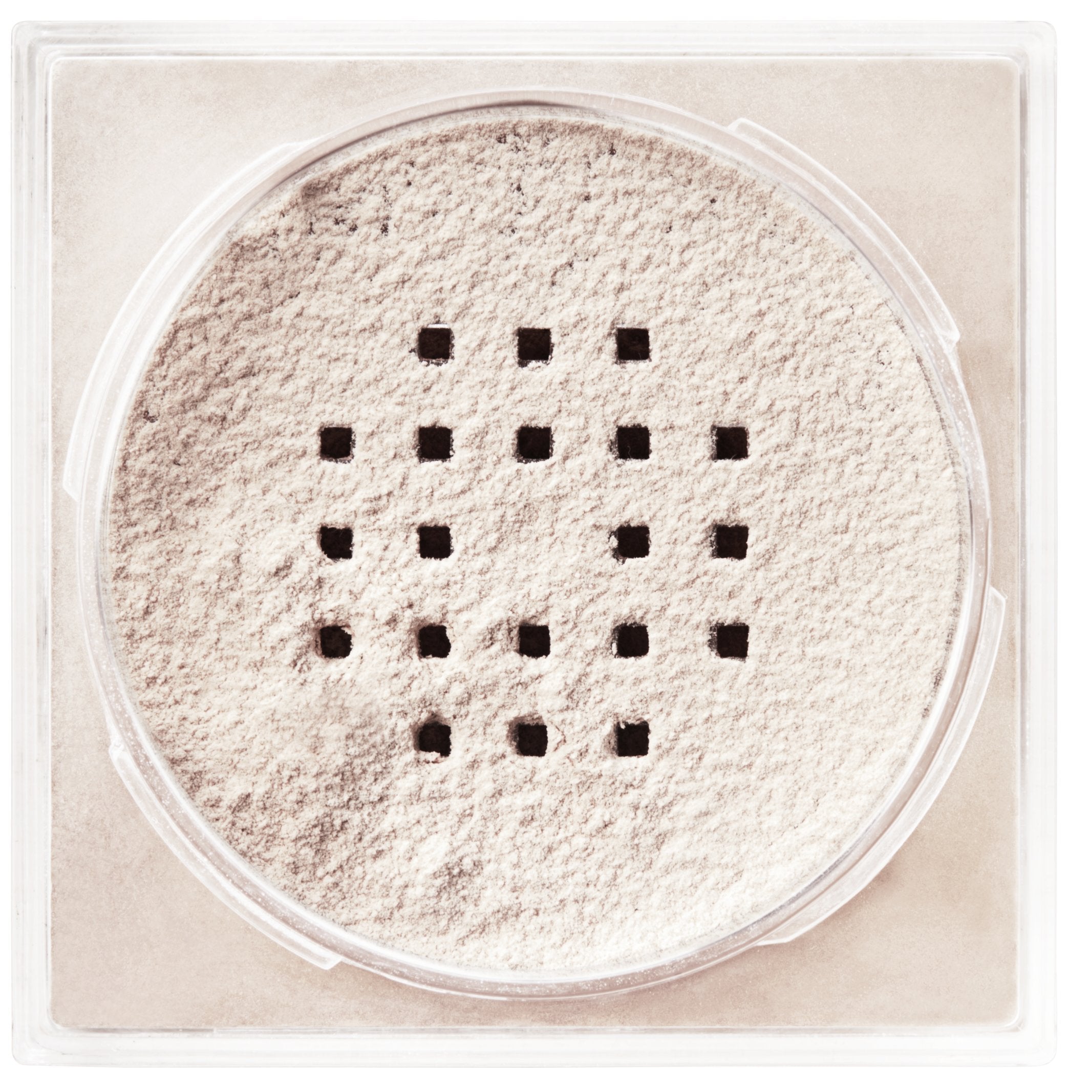 Maybelline Fit Me sifter close-up showing controlled dispensing benefit