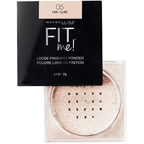 Maybelline Fit Me powder texture macro showing smooth blurring effect