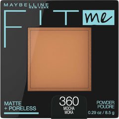 Maybelline compact front view showing sleek packaging and portability benefit