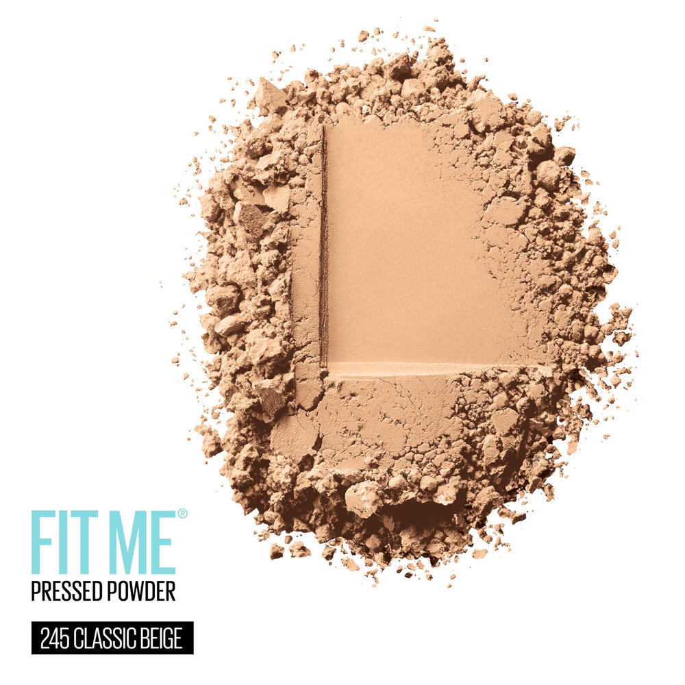MAYBELLINE compact opened with sponge and mirror for quick touch-up convenience