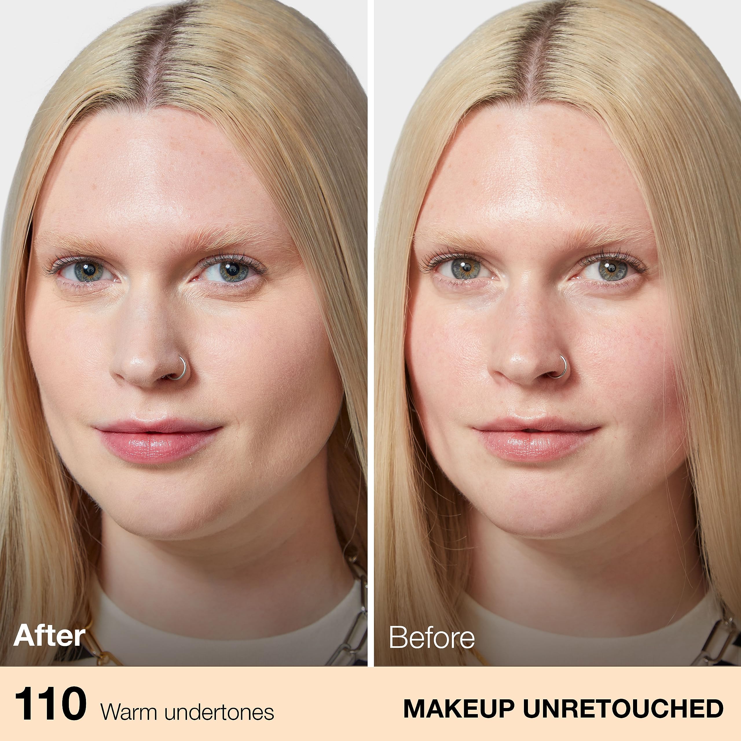 Maybelline Fit Me foundation dispensing from pump showing controlled application