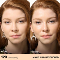 Maybelline Fit Me texture close-up revealing finely milled powder for natural blurring