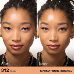 maybelline powder texture close-up revealing fine milled finish for smooth skin