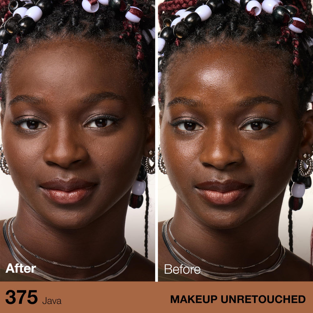 Maybelline powder texture close-up highlighting fine micro-powders for blurring