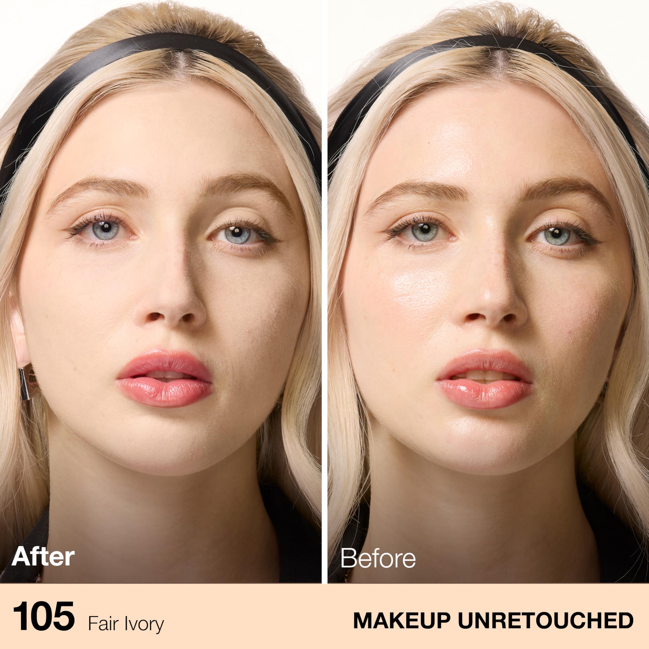 Maybelline close-up of pressed powder texture for smooth mattifying finish