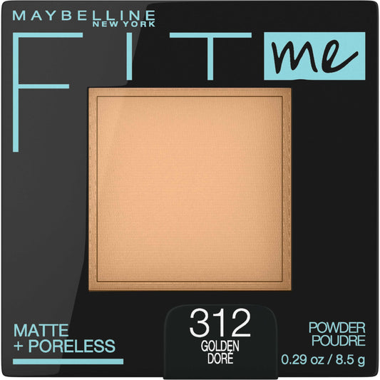 maybelline compact front view shows sleek design and shade for convenience