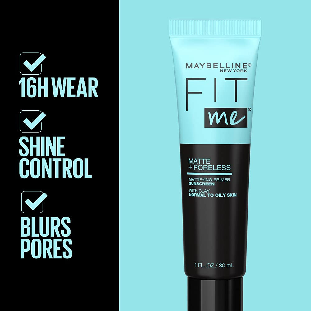 Maybelline pump dispensing primer, demonstrates precise control for application